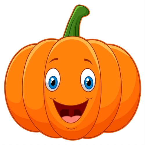 Pumpkin Classroom Vegetable Transparent Sticker